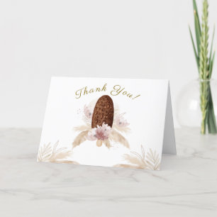Moderne Boho Floral Ice Cream Popcicle Baby Dusche Dankeskarte