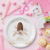 Moderne Boho Floral Ice Cream Popcicle Baby Dusche Pappteller (Party)