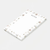 Moderne Boho Floral Post-It Notes Klebezettel (angewinkelt)