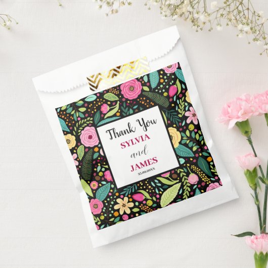 Moderne Boho Floral Wedding Geschenktütchen (Versiegelt)