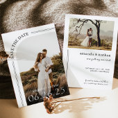Moderne Boho Foto Wedding Save The Date