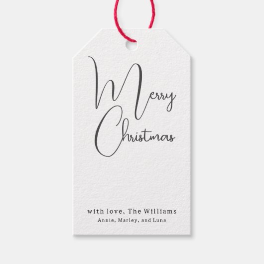 Moderne Boho Frohe Weihnachtsgeschenke Geschenkanhänger (Vorderseite)