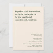 Moderne Boho Geometric Blue Green Pink Hochzeit Einladung (Vorderseite)