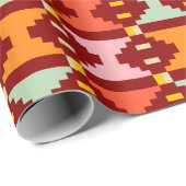 Moderne Boho-Geometrie Geschenkpapier (Rolleneckpunkt)