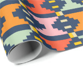 Moderne Boho-Geometrie Geschenkpapier (Rolleneckpunkt)