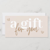 Moderne Boho-Geschenkgutschein-Voucher (Vorderseite)