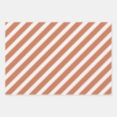 Moderne Boho-Geschenkpapier 3er-Pack Rust Neutral  Geschenkpapier Set (Vorderseite 3)