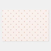 Moderne Boho-Geschenkpapier 3er-Pack Rust Neutral  Geschenkpapier Set (Vorderseite)