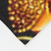 Moderne Boho Gold Rose Collection Fleecedecke (Ecke)