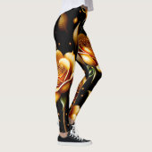 Moderne Boho Gold Rose Collection Leggings (Rechts)