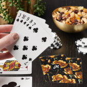 Moderne Boho Gold Rose Collection Spielkarten (In Situ)