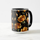 Moderne Boho Gold Rose Collection Tasse (VorderseiteRechts)