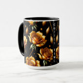 Moderne Boho Gold Rose Collection Tasse (Vorderseite Links)