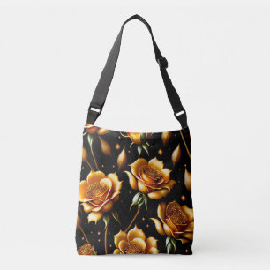 Moderne Boho Gold Rose Collection Tragetaschen Mit Langen Trägern
