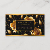 Moderne Boho Gold Rose Collection Visitenkarte (Vorderseite)