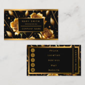 Moderne Boho Gold Rose Collection Visitenkarte (Vorne/Hinten)