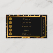 Moderne Boho Gold Rose Collection Visitenkarte (Rückseite)