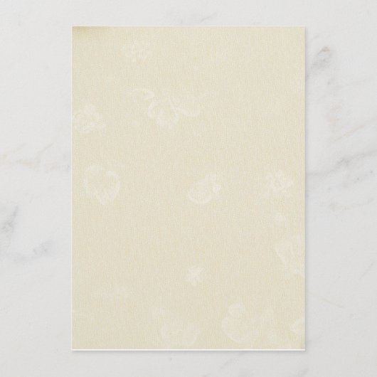 Moderne Boho Golden Rose Frühlingskarte Begleitkarte (Rückseite)