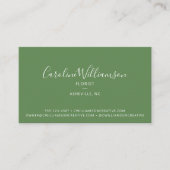Moderne Boho Green Pflanze Botanischer Florist Visitenkarte (Vorderseite)