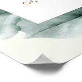 Moderne Boho Greenerenery Blätter Kinderdusche Wil Poster (Ecke)
