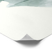 Moderne Boho Greenerenery Blätter Kinderdusche Wil Poster (Ecke)