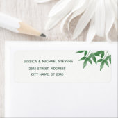 Moderne boho Greenery Blätter Aquarell Hochzeit (Insitu)