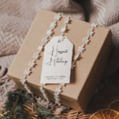 Moderne Boho Happiest Holidays Familiengeschenke T Geschenkanhänger