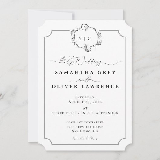 Moderne Boho-Hochzeitseinladung Einladung (Vorderseite)