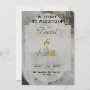 Moderne Boho-Hochzeitseinladung Elegantes Beige Einladung