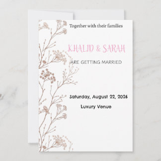 Moderne Boho-Hochzeitseinladung Gold Geometrisch F Einladung
