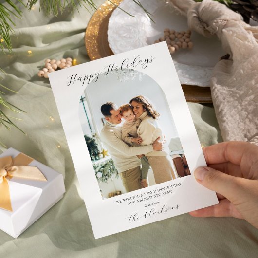 Moderne Boho Holiday Card Einladung