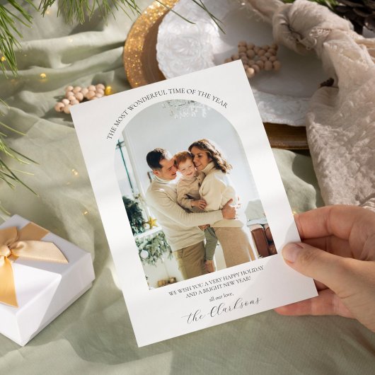 Moderne Boho Holiday Card Einladung