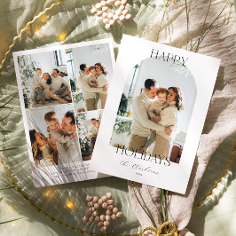 Moderne Boho Holiday Card Einladung