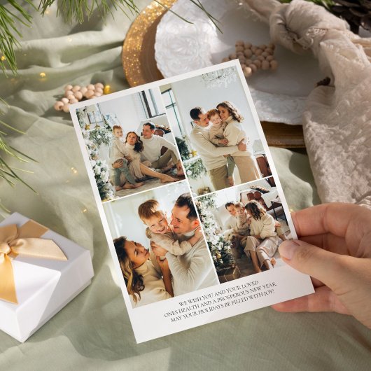 Moderne Boho Holiday Card Einladung