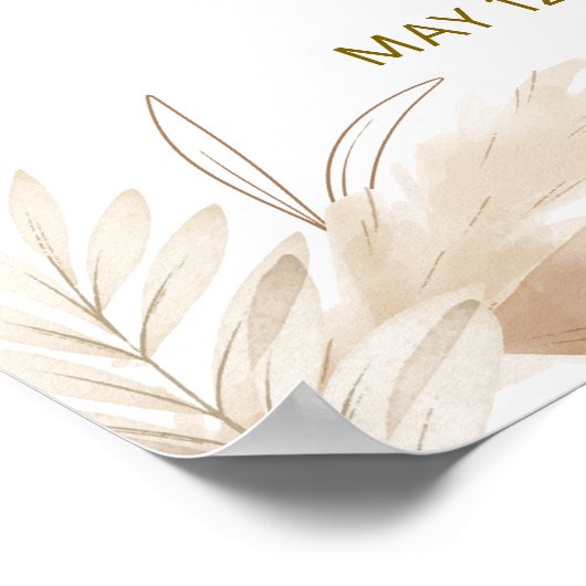 Moderne Boho Ice Cream Popcicle Baby Dusche Willko Poster (Ecke)