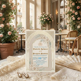 Moderne Boho-islamische Nikkah-Zeremonie Einladung