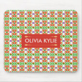 Moderne Boho-Kreuzstich nahtloses Volk Muster Mousepad (Vorne)