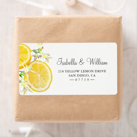 Moderne Boho Lemon Branch Summer Wedding Address (Insitu)