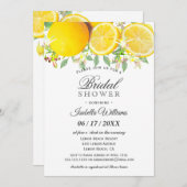 Moderne Boho Lemon Summer Bridal Dusche Einladung (Vorne/Hinten)
