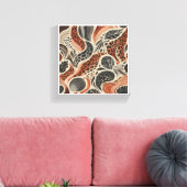 Moderne Boho-Leopardenprint - abstraktes Tierfell Leinwanddruck (Insitu (Wohnzimmer))