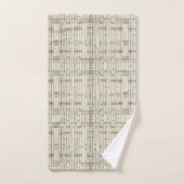 Moderne Boho-Lineargeometrie ID1276 Badhandtuch Set (Handtuch)