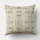 Moderne Boho-Lineargeometrie ID1276 Kissen (Rückseite)