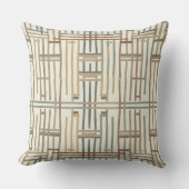 Moderne Boho-Lineargeometrie ID1276 Kissen (Vorderseite)