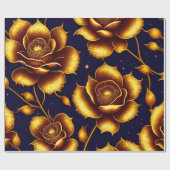 Moderne Boho Luxury Gold Rose Collection Geschenkpapier (Flach)