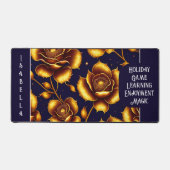 Moderne Boho Luxury Gold Rose Collection Schreibtischunterlage (Vorderseite)