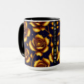 Moderne Boho Luxury Gold Rose Collection Tasse (Vorderseite Links)