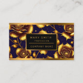 Moderne Boho Luxury Gold Rose Collection Visitenkarte (Vorderseite)
