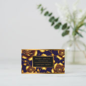 Moderne Boho Luxury Gold Rose Collection Visitenkarte (Stehend Vorderseite)