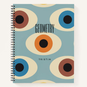 Moderne BOHO-Mehrfarbenkreisläufe Thema Notizblock