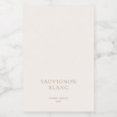 Moderne Boho Minimalistisch Wedding Wein Flasche z Lebensmitteletikett (Einzelnes Label)